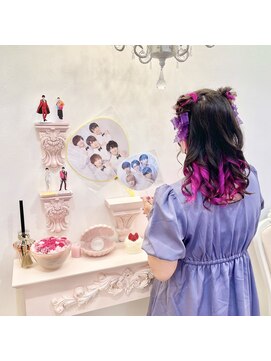 グルーヴ グルーヴ フェエリー(groove groove feerie) 【ヘアセット】くまさんハーフツイン 新宿歌舞伎町ヘアセット