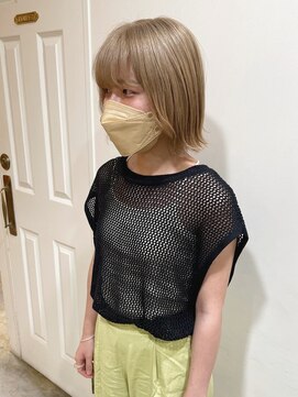 グリーン 渋谷(green) 【MIO】ケアブリーチ×ミルクティーベージュ