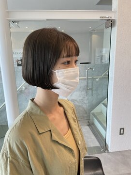 プレデフリュー 北白川本店(PUREE de FLEURS) 20代/30代丸みボブ/ぱっつんボブ