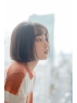 ライズ バイ レボ(RISE by REVO) 大人可愛いココアベージュグレージュカラーボブウルフ黒髪我孫子