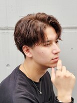 フィフス 原宿(fifth)&nbsp;ツイストスパイラルパーマツーブロックマッシュコンマヘア束感