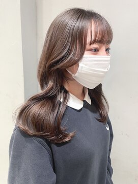 ヘアサロンガリカアオヤマ(hair salon Gallica aoyama) 【田中杏実】ガーリーナチュラルブラウン/艶髪透明感<青山>