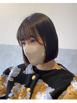 ラボヌールヘアーレーヴ 池袋店(La Bonheur hair reve)&nbsp;【ラボヌールヘアー・佐野】収まるぷつっとボブ♪