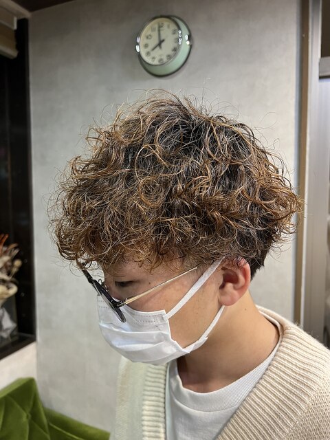 メガネに似合う！mash style × poodle perm