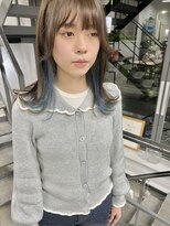 ヘアー アイス 御器所本店(HAIR ICI)&nbsp;10代20代30代ロングレイヤーインナーカラー小顔丸みボブディ
