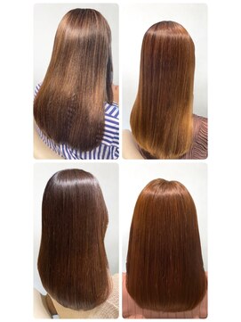 美容室フルール 艶感♪髪質改善☆ミルクティーベージュ