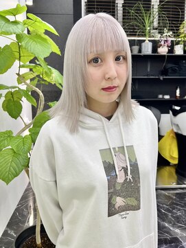 チュダック(ChuDuck) 韓国風《ペールシルバー》ハイトーン/ケアブリーチ/ダブルカラー