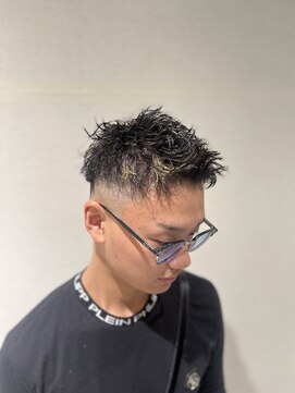 ヒロギンザ 大阪本店(HIRO GINZA) アップバング×ツイスト×メッシュ