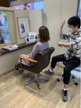 ヘアーキャラット(HAIR carat)の写真/大型店が苦手な方にも◎幅広い世代に人気のプライベートサロン。落ち着いた空間で癒しのひと時を…。