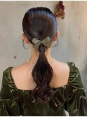 【結婚式・お呼ばれヘアセット】タイトアレンジ♪