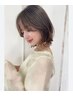 オーガニックプロセスアルカリカラー根元＋カット＋ケラチントリートメント付