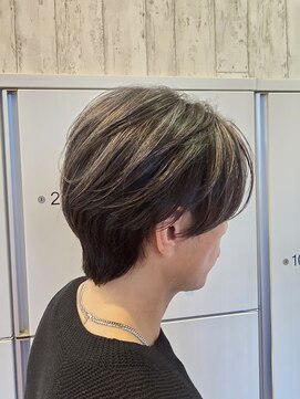ヘアメイク アリエス 岩切店(HAIR MAKE aries) メンズバレイヤージュスタイル 仙台 20代30代40代 白髪ぼかし