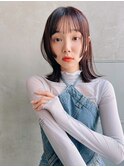 【Lloyd 大宮】ラベンダーベージュ×切りっぱなしロブ