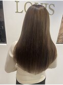 似合わせカット／フェミニンロング／メルティーカラー