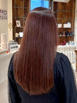 ユーシャンボール(U-CHAMBORD) 艶めきショコラロング【寝屋川/髪質改善/白髪ぼかし】