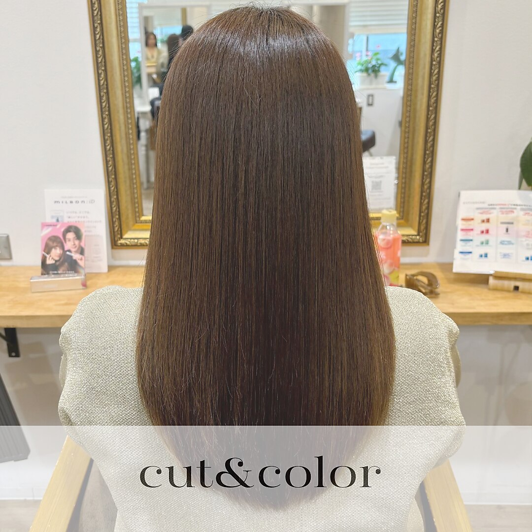 4月限定☆カット+髪質改善カラー(ダメージ補修成分配合)クイックスパ付\9900