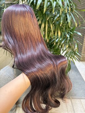 ガーランド(Girland) 【girland】ピンクパープル 韓国風/レイヤーカット