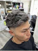 カット×ホワイトメッシュ