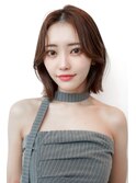 韓国レイヤー顔周りカット透明感カラー髪質改善艶髪シースルー