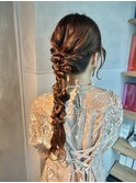 【ダブルポニーテール】結婚式/二次会/銀座/有楽町/アレンジ