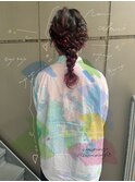 デザインカラーピンク/ねじねじアレンジ