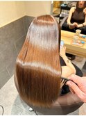 【神戸三宮】うる艶ストレート美髪カラー髪質改善トリートメント