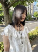layer midi 髪質改善ストレート