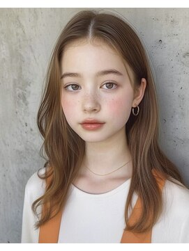 オンク 新宿(onk) 黒髪/グレーベージュ/レイヤーロング/前髪パーマ[新宿駅]