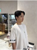 センターパート刈り上げなし