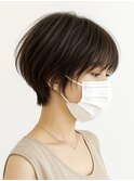 市川ショートヘアショートボブショートカット白髪染めハイライト