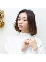 モンド ヘアクリエーション 和田店(monde hair creation)&nbsp;【monde】 暖色系カラー×セミディスタイル×髪質改善