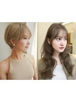 実力派スタイリストによる繊細な感性。透明感のあるカラーでワンランク上の自分に。[仙台/学割U24]