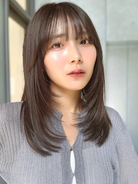 ロビー 表参道(ROBBY) ミディアムレイヤーカット/20代30代40代/顔周りカットワンカール