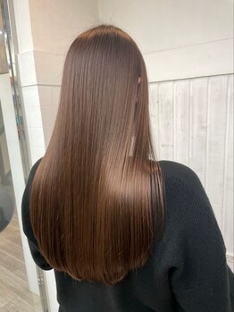 ヘアメイク アンフィ(amphi)の写真/うねり・ひろがり知らずのつや髪へ♪髪質改善ストレートで憧れの質感☆