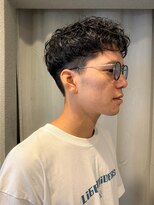 パーク(PARK)&nbsp;梅田大人マッシュニュアンスパーマツーブロック刈り上げ