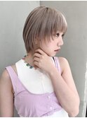 【GEEKS渋谷】ウルフ/ミルクティーベージュ/顔周りカット/夏ヘア