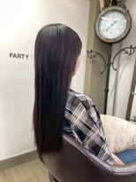 パーティパーティ ヘア(PARTYPARTY hair)&nbsp;暗髪長さ出しロングスタイル