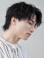 フィフス 大分(fifth)&nbsp;大分シャドウパーマメンズカットラウンドマッシュセンターパート