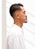 サイドパートスキンフェード