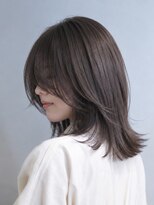 コエ 表参道(Koe)&nbsp;顔まわりレイヤー／モーヴブラウン／ミディアム[髪質改善]