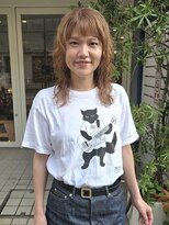 ヒツジ(hitsuji) ハイトーンベージュ×レイヤーカット