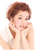 バング編み込み～マッシュショートボブアレンジ　巣鴨店