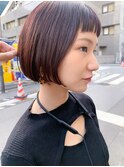 マニッシュショートボブ×オータムボルドー
