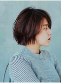大人小顔ショートボブ