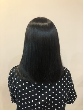 ヴィヴァーク 拝島駅前店(vivarc) 20代30代40代バイオレットグレージュ艶感ストレート透明感