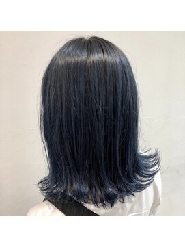 アッシュ 武蔵小金井店(Ash) ＊ワンブリーチで青強めのブルーブラック＊