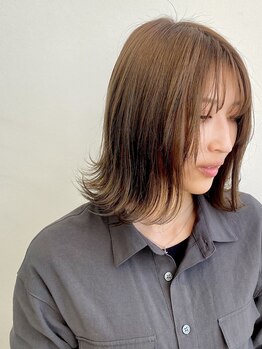 トランクヘアデザイン(TRUNK Hair Design)の写真/白髪が気になり始めたけど、おしゃれも楽しみたい大人女性へ♪ULTISTカラーで透明感も艶もあるスタイルに♪