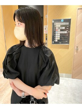 カミエ(kamie) *伸ばしかけボブ 外ハネ ミディアム 三宮美容室 神戸