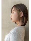 大人可愛い前髪/ミディアム/ボブ/20代30代/原宿/表参道