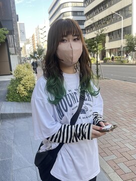 アイリー 名古屋(A/LEE) グリーン／裾カラー